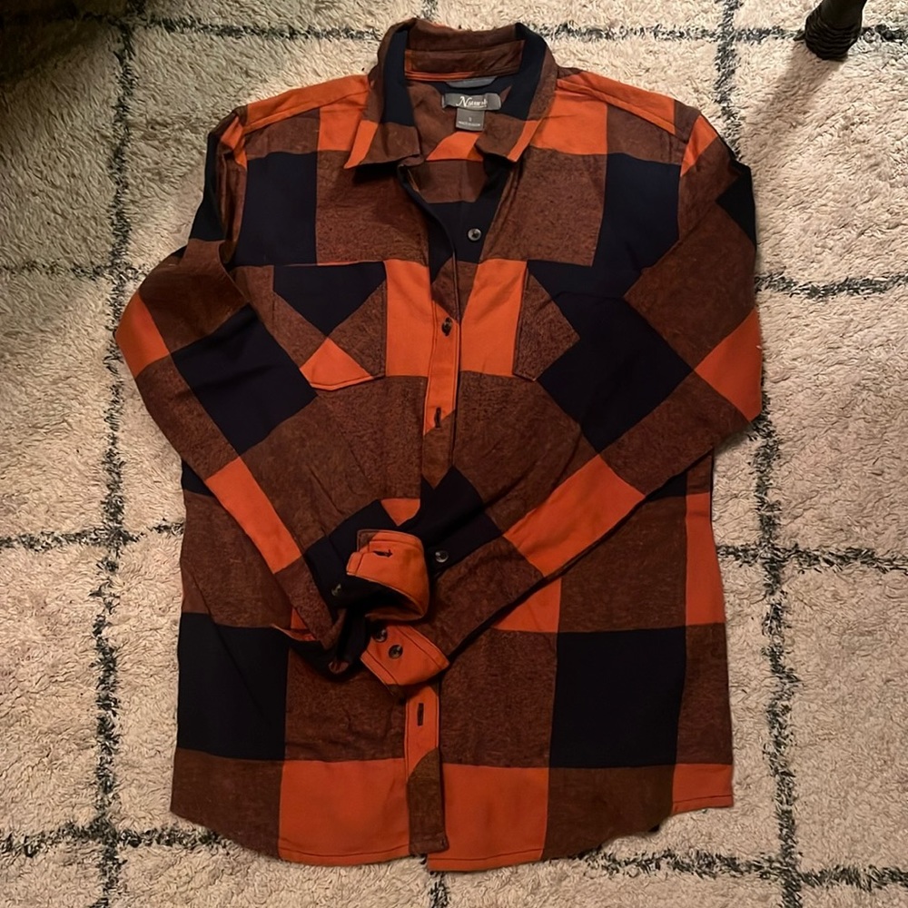 Orange and Black Flannel